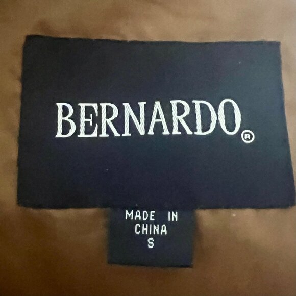 Bernardo Camel Brown Suede Trench Coat S Barn Oversized Washable Western Boho - Picture 11 of 14